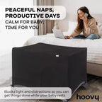 Hoovy Playard Cubierta Oscurecedora Transpirable y Elástica - Negro