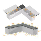 Elegante y práctico banco esquinero en forma de L con almacenamiento para organizar el hogar