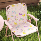 Juego de mesa de pícnic y sillas para niños, mesa de actividades al aire libre con 2 sillas plegables, sombrilla extraíble, para patio trasero, jardín