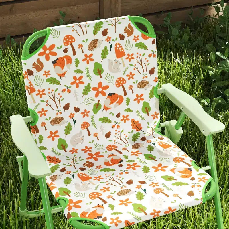 Juego de mesa de pícnic y sillas para niños, mesa de actividades al aire libre con 2 sillas plegables, sombrilla extraíble, para patio trasero, jardín