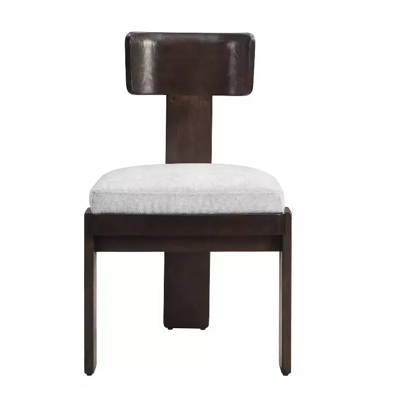 Christopher Knight Home Gaynor Sillas de comedor tapizadas en chenilla de madera de caucho de estilo moderno de mediados de siglo (juego de 2)