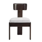 Christopher Knight Home Gaynor Sillas de comedor tapizadas en chenilla de madera de caucho de estilo moderno de mediados de siglo (juego de 2)