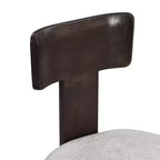 Christopher Knight Home Gaynor Sillas de comedor tapizadas en chenilla de madera de caucho de estilo moderno de mediados de siglo (juego de 2)