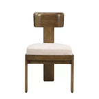 Christopher Knight Home Gaynor Sillas de comedor tapizadas en chenilla de madera de caucho de estilo moderno de mediados de siglo (juego de 2)