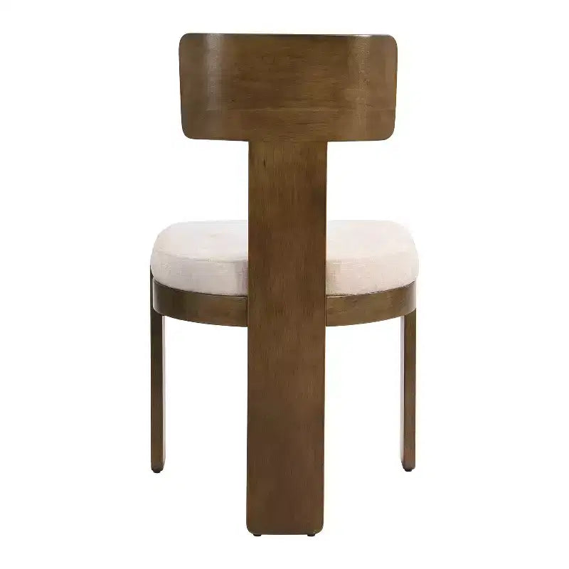 Christopher Knight Home Gaynor Sillas de comedor tapizadas en chenilla de madera de caucho de estilo moderno de mediados de siglo (juego de 2)