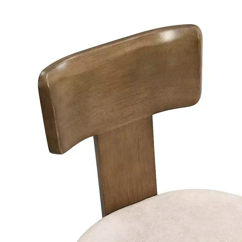Christopher Knight Home Gaynor Sillas de comedor tapizadas en chenilla de madera de caucho de estilo moderno de mediados de siglo (juego de 2)