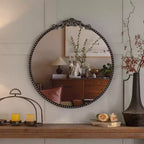 Maxax Round Metal Accent Mirror