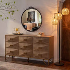 Espejo decorativo redondo de metal Maxax
