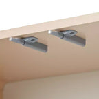 Muebles de Almacenamiento con Cajones y Estantes, Armarios Auxiliares para Sala de Estar, Blancos
