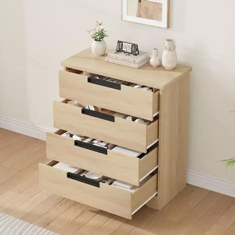Cómoda para dormitorio, mesita de noche con 3 cajones de gran almacenamiento, cómoda organizadora pequeña y moderna, mesa auxiliar para sala de estar, guardería