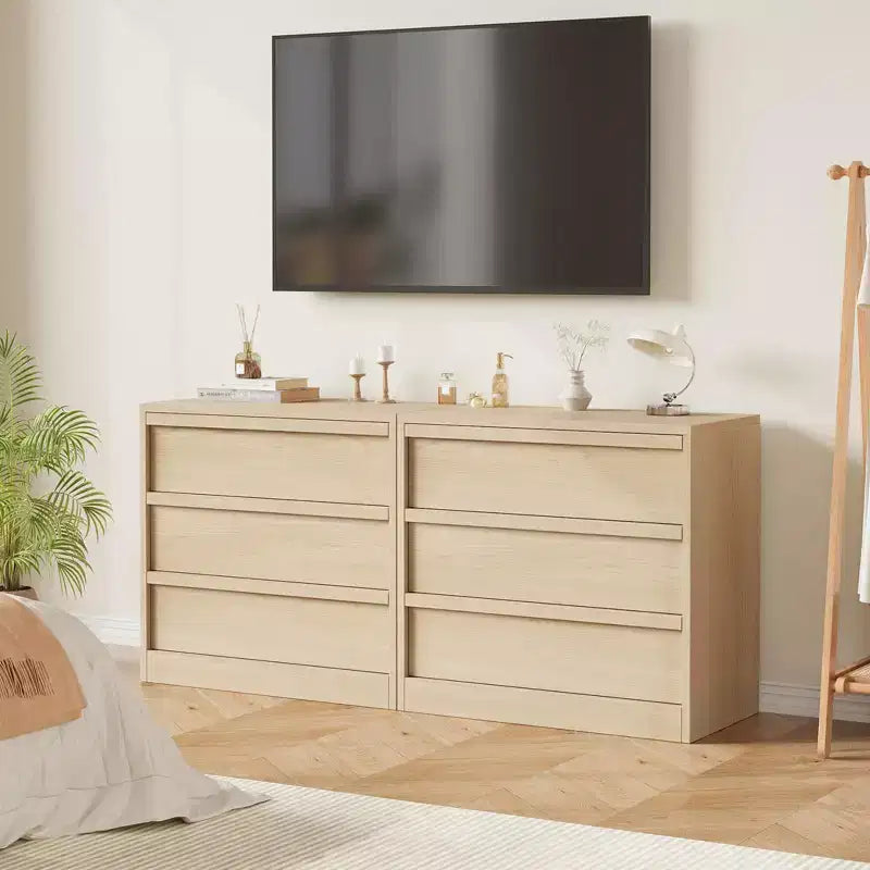 Cómoda para dormitorio, mesita de noche con 3 cajones de gran almacenamiento, cómoda organizadora pequeña y moderna, mesa auxiliar para sala de estar, guardería