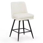 PU Leather Modern Paded Bar Stools: 360 Rotation, Durable Build & Chic Design