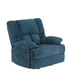 Sillón Reclinable Mecedora Grande Verde Negruzco para Adultos Salón