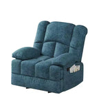 Sillón Reclinable Mecedora Grande Verde Negruzco para Adultos Salón