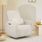 Sillón Reclinable Giratorio Eléctrico para Bebés Spruce & Spring con Cojín Lumbar