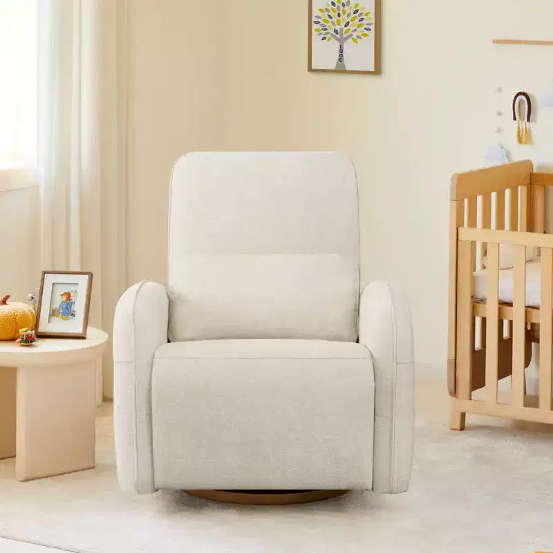Sillón Reclinable Giratorio Eléctrico para Bebés Spruce & Spring con Cojín Lumbar