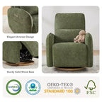 Sillón Reclinable Giratorio Eléctrico para Bebés Spruce & Spring con Cojín Lumbar