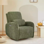 Sillón Reclinable Giratorio Eléctrico para Bebés Spruce & Spring con Cojín Lumbar