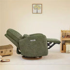 Sillón Reclinable Giratorio Eléctrico para Bebés Spruce & Spring con Cojín Lumbar