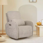 Sillón Reclinable Giratorio Eléctrico para Bebés Spruce & Spring con Cojín Lumbar