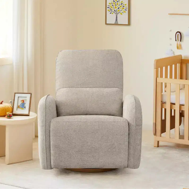 Sillón Reclinable Giratorio Eléctrico para Bebés Spruce & Spring con Cojín Lumbar