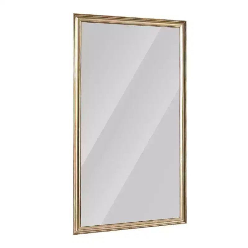 Espejo de cuerpo entero de 70 x 32 pulgadas con marco de madera, espejo de pie de 5 mm con orificio para colgar, espejo de pared para sala de estar, vestidor