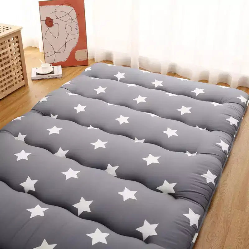 GustoWave Japanese Floor Futon Mattress, Tatami Mat Portable Camping Mat Kids Sleeping Pad, Foldable Roll Up Mattress