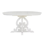Juego de mesa de cocina de granja para 4 personas, juego de mesa de comedor redonda extensible de madera y 4 sillas tapizadas, juego de comedor retro para cocina