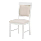 Juego de mesa de cocina de granja para 4 personas, juego de mesa de comedor redonda extensible de madera y 4 sillas tapizadas, juego de comedor retro para cocina