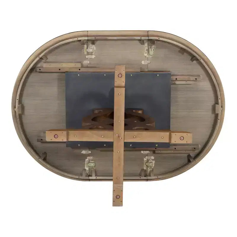 Juego de mesa de cocina de granja para 4 personas, juego de mesa de comedor redonda extensible de madera y 4 sillas tapizadas, juego de comedor retro para cocina