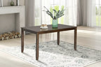 MAYEERTY Wooden Rectangular Dining Table, Walnut Kitchen Table for Small Space Only The Table