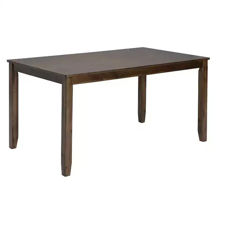Mesa de comedor rectangular de madera MAYEERTY, mesa de cocina de nogal para espacios pequeños, solo la mesa