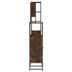 Juego de muebles de baño con estante de 4 piezas de madera de ingeniería, almacenamiento moderno