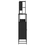 Juego de muebles de baño con estante de 4 piezas de madera de ingeniería, almacenamiento moderno