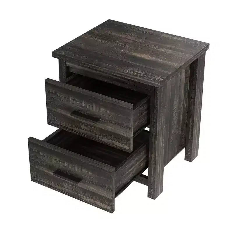 Juegos de dormitorio de 4 piezas, base de cama Queen con cabecera de almacenamiento, 2 mesitas de noche y 1 tocador