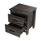 Juegos de dormitorio de 4 piezas, base de cama Queen con cabecera de almacenamiento, 2 mesitas de noche y 1 tocador