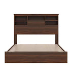 Juegos de dormitorio de 4 piezas, base de cama Queen con cabecera de almacenamiento, 2 mesitas de noche y 1 tocador