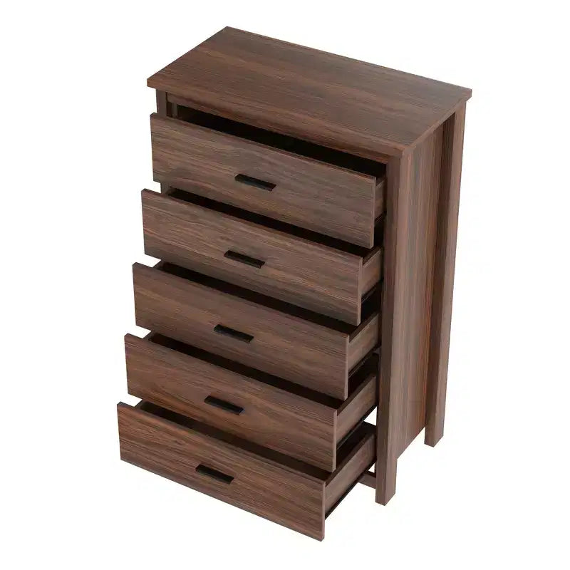 Juegos de dormitorio de 4 piezas, base de cama Queen con cabecera de almacenamiento, 2 mesitas de noche y 1 tocador
