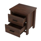 Juegos de dormitorio de 4 piezas, base de cama Queen con cabecera de almacenamiento, 2 mesitas de noche y 1 tocador