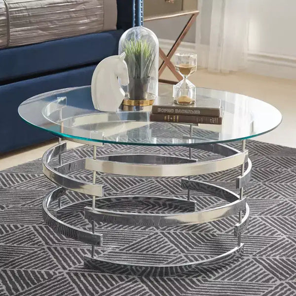 Mesa de centro Nova - Plateada