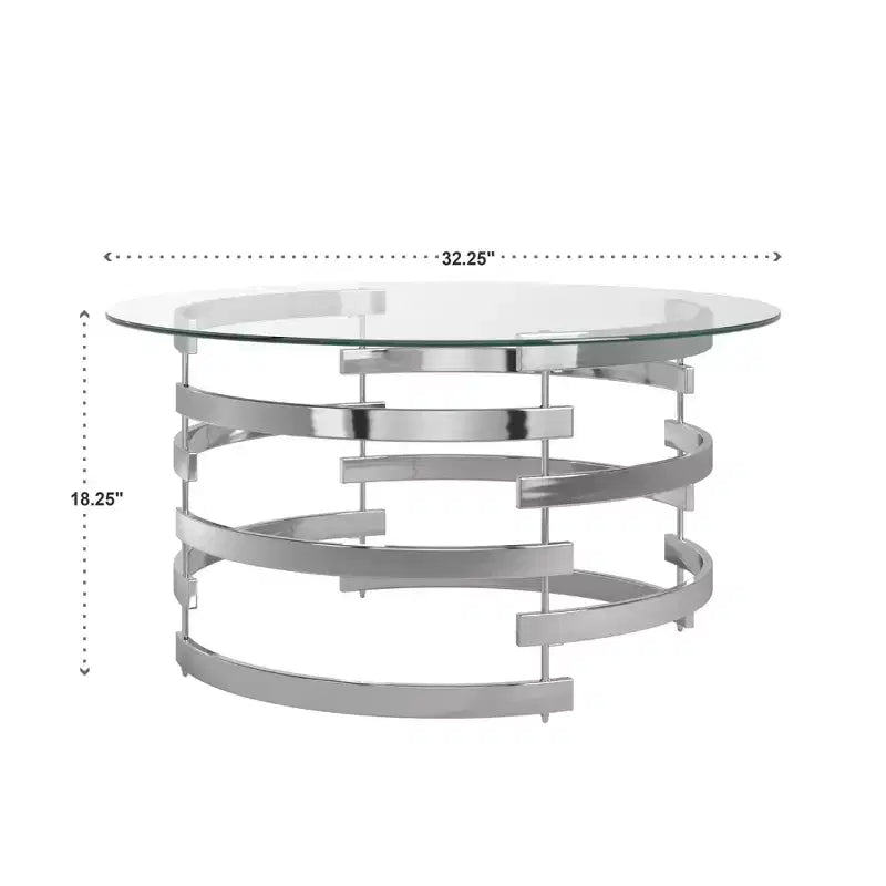 Mesa de centro Nova - Plateada