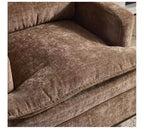 Sillón moderno y cómodo tapizado con cojín de respaldo, butaca giratoria cuadrada de 360 grados para sala de estar, beige