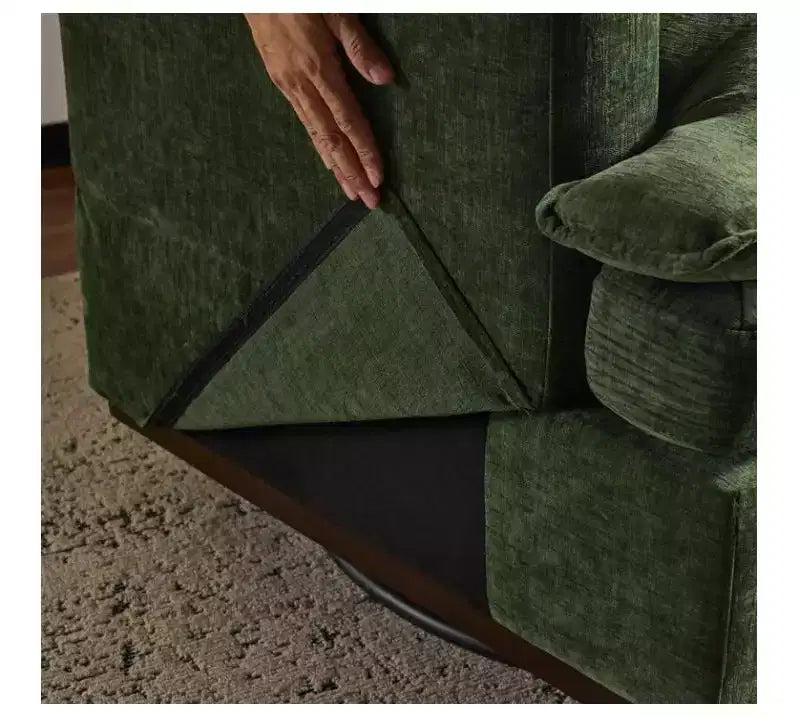 Sillón moderno y cómodo tapizado con cojín de respaldo, butaca giratoria cuadrada de 360 grados para sala de estar, beige