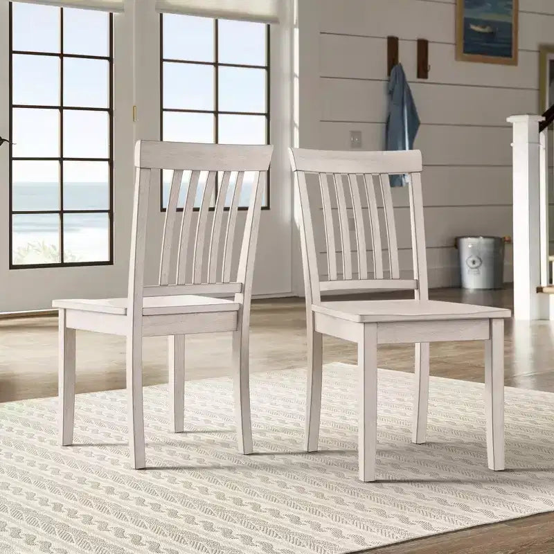 Sillas de comedor Mission Back Wood (juego de 2)