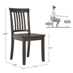 Sillas de comedor Mission Back Wood (juego de 2)