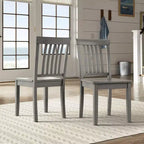 Sillas de comedor Mission Back Wood (juego de 2)