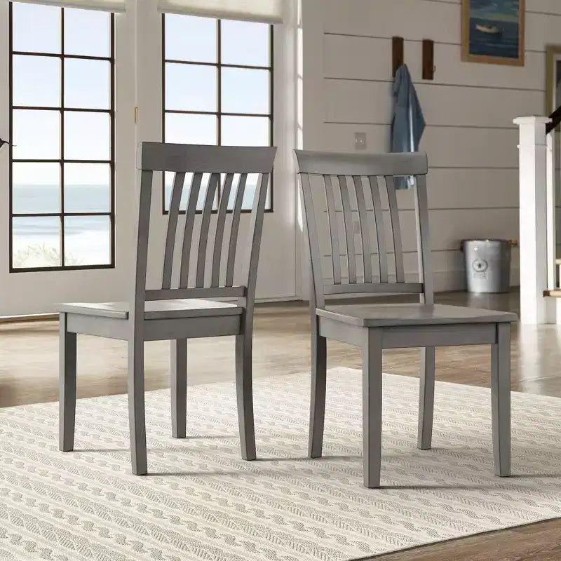Sillas de comedor Mission Back Wood (juego de 2)