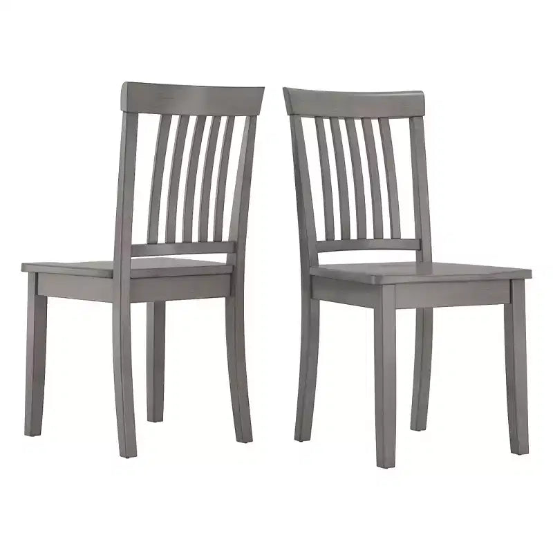 Sillas de comedor Mission Back Wood (juego de 2)
