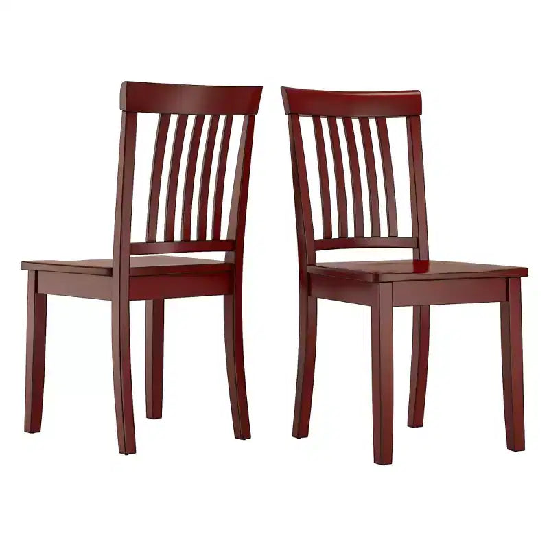 Sillas de comedor Mission Back Wood (juego de 2)