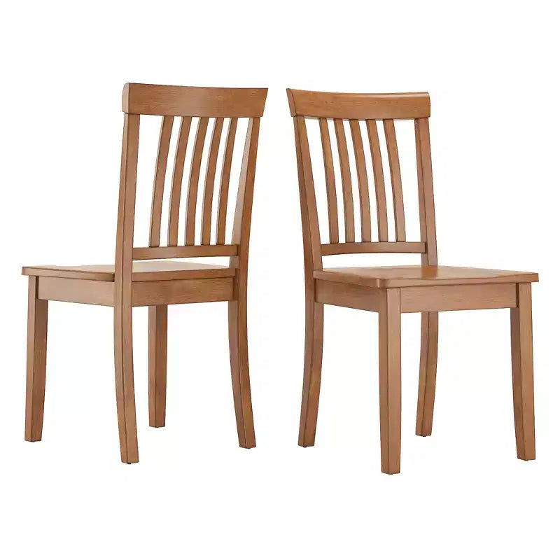 Sillas de comedor Mission Back Wood (juego de 2)